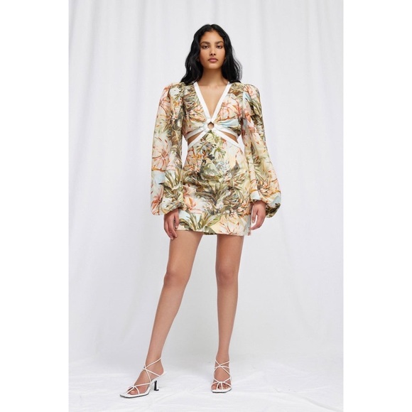 SIGNIFICANT OTHER Dresses & Skirts - SIGNIFICANT OTHER Madrid Cut-Out Floral Mini Dress Size 6​